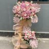 Kệ Hoa Khai Trương Tone Hồng