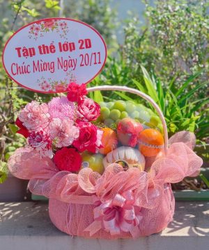 Giỏ trái cây 20/11 - Nắng Tinh Khôi