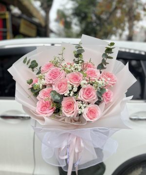 Bó Hoa Hồng Pastel Ohara Dịu Dàng