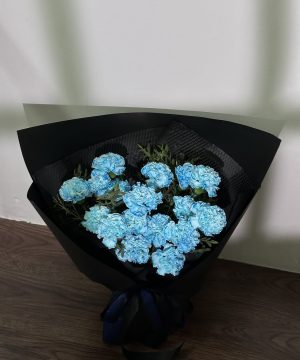 Bó Hoa Cẩm Chướng Xanh