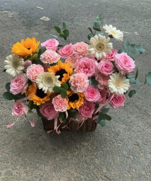 Lẵng Hoa Chúc Mừng
